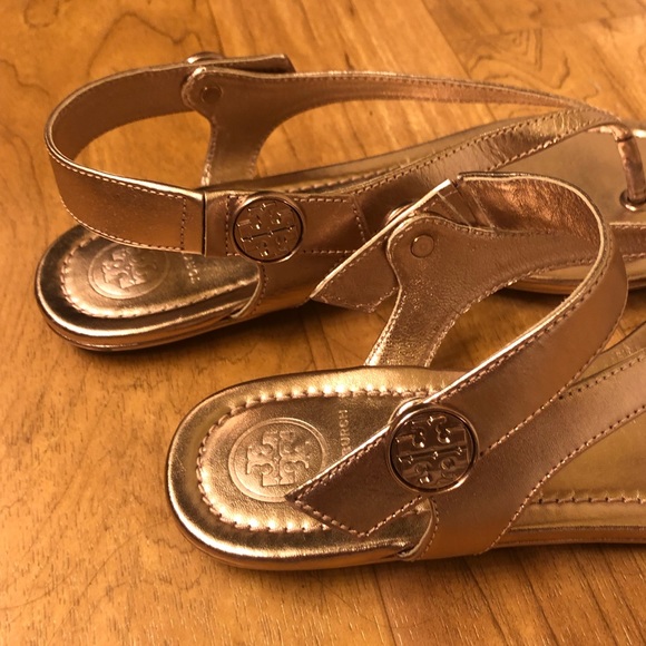 Minnie Travel Sandal Metallic Leather Rose Gold - Picture 6 of 6